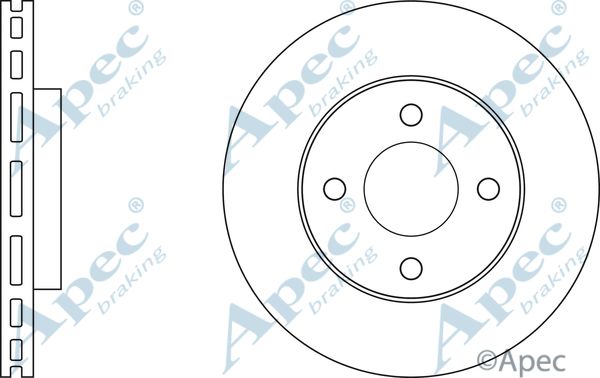 APEC BRAKING Jarrulevy DSK3092